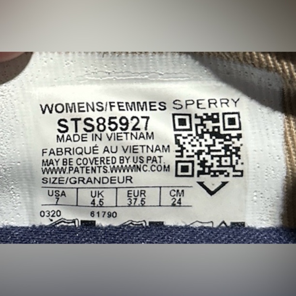 Sperry Crest Twin Gore Stripe Oat/Tan Size 7 - image 2